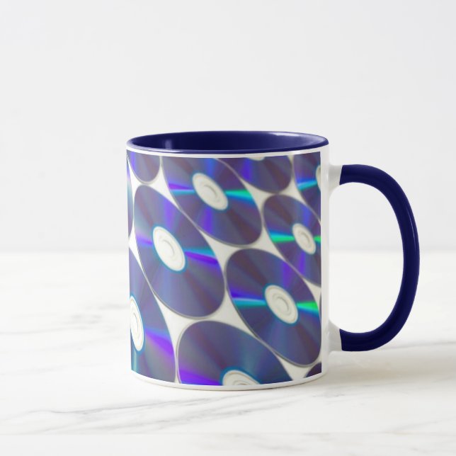 Taza Mugre de disco azul (Derecha)