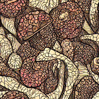 Taza Mugre de diseño de hongos