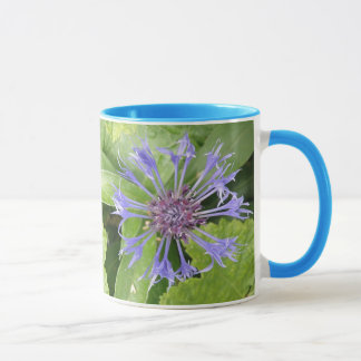 Taza Mugre de flor de maíz azul