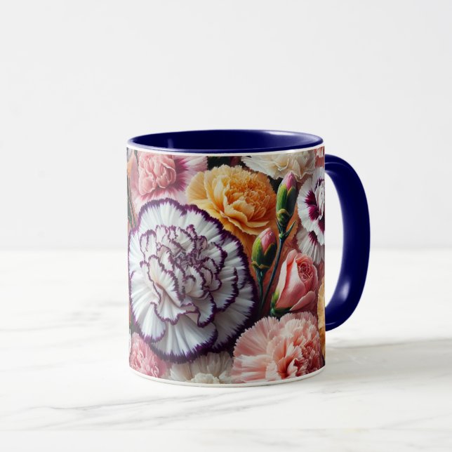Taza Mugre de flores de canal (Anverso derecho)