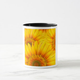 Taza Mugre de fondo del girasol