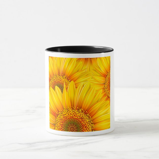 Taza Mugre de fondo del girasol (Subido por el creador)