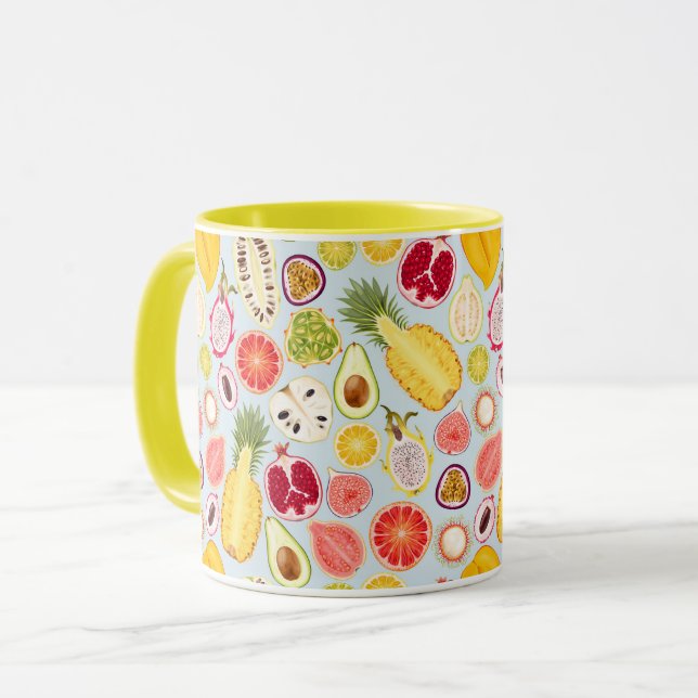 Taza Mugre de fruta tropical (Anverso izquierdo)