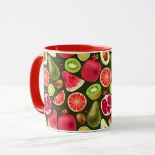 Taza Mugre de fruta tropical