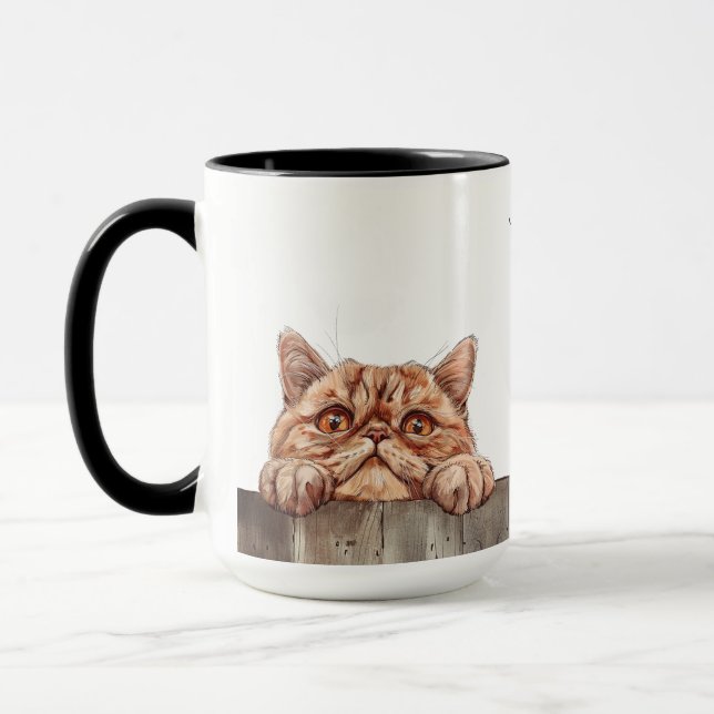 Taza Mugre de gato en Shorthair exótico (Izquierda)