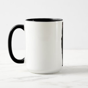 Taza mugre de gato negro