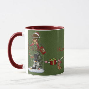 Taza Mugre de Hombre de Nieve Jar Holiday