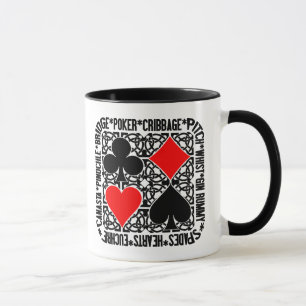 Taza Mugre de juegos de tarjetas