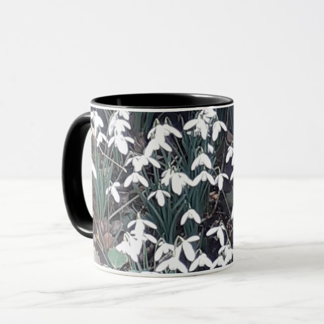 Taza Mugre de las gotas de nieve de primavera (Anverso izquierdo)