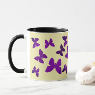 Taza Mugre de mariposas para chicas