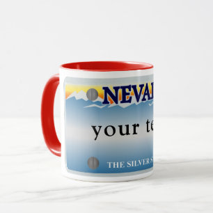 Taza Mugre de matrícula de Nevada