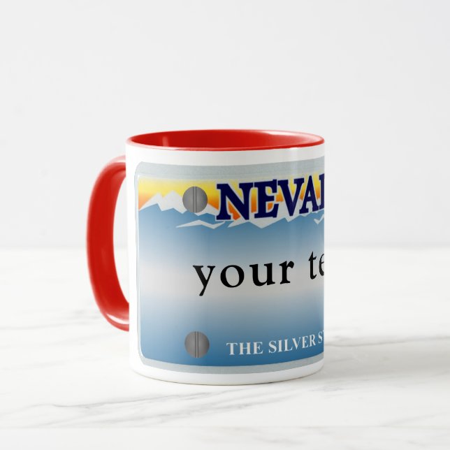 Taza Mugre de matrícula de Nevada (Anverso izquierdo)