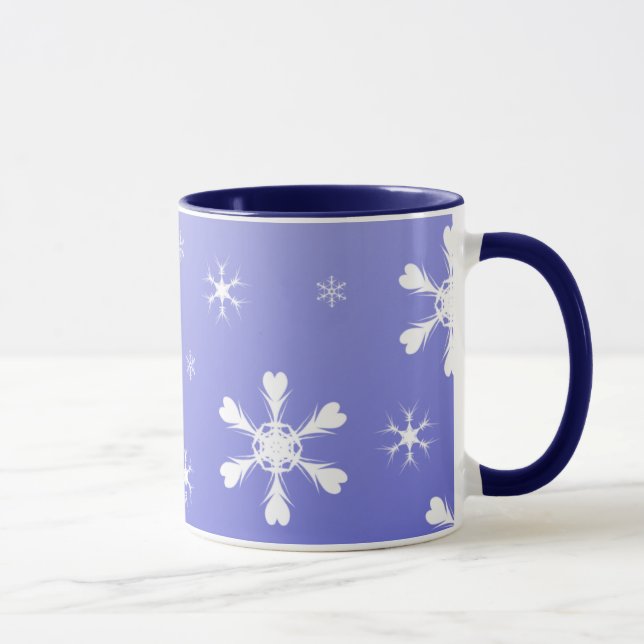Taza Mugre de nieve azul (Derecha)