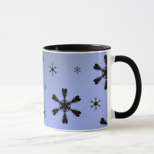 Taza Mugre de nieve azul gris