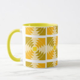 Taza Mugre de patrón amarillo