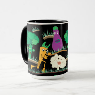 Taza Mugre de patrón de jardín