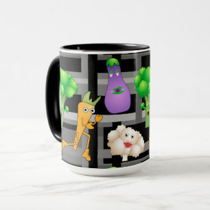 Taza Mugre de patrón de jardín