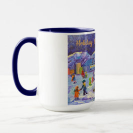 Taza Mugre de paz de feriado de Alaska