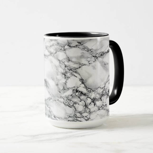 Taza Mugre de piedra de mármol blanco (Anverso derecho)