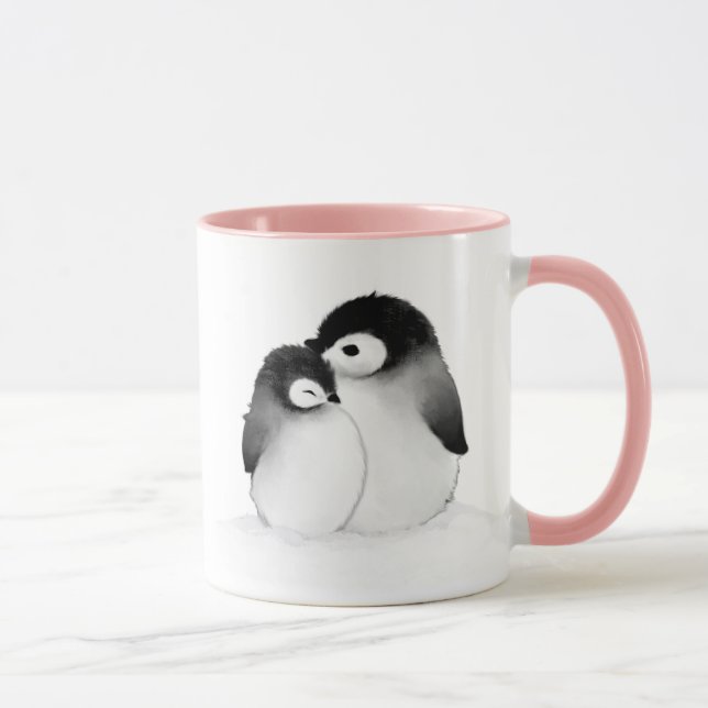 Taza Mugre de pingüino personalizada (Derecha)