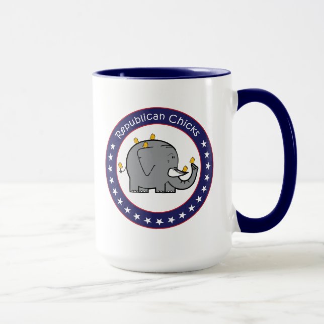 Taza mugre de pollitos republicano (Derecha)