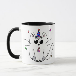 Taza Mugre de regalo de cumpleaños con gato