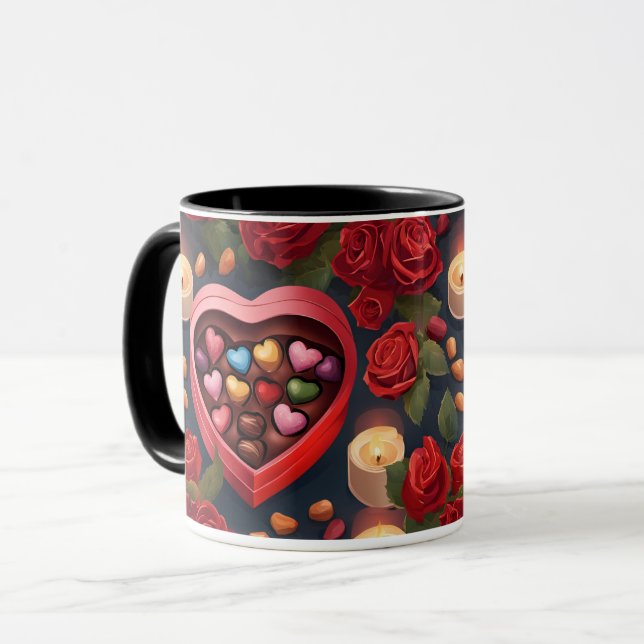 Taza mugre de regalo de día de San Valentín divertido (Anverso izquierdo)