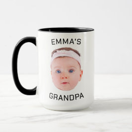 Taza Mugre de regalo del abuelo, cara del bebé Personal