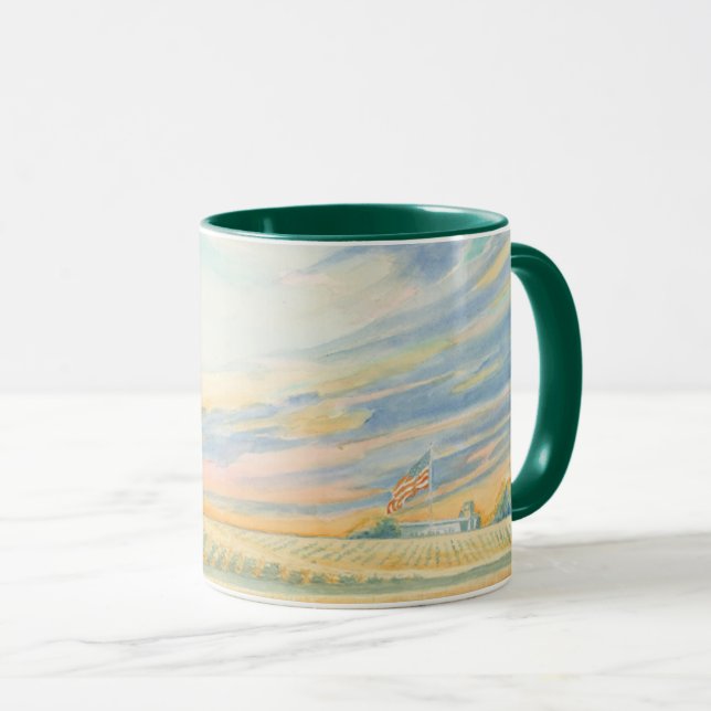 Taza Mugre de Sunrise Medio Oeste (Anverso derecho)