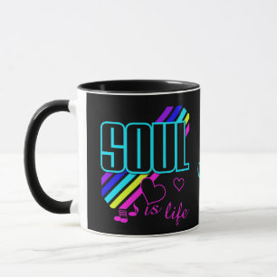 Taza Mugre de texto de Soul Music personalizado