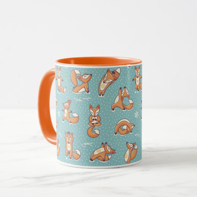 Taza Mugre de zorros de yoga (Anverso izquierdo)
