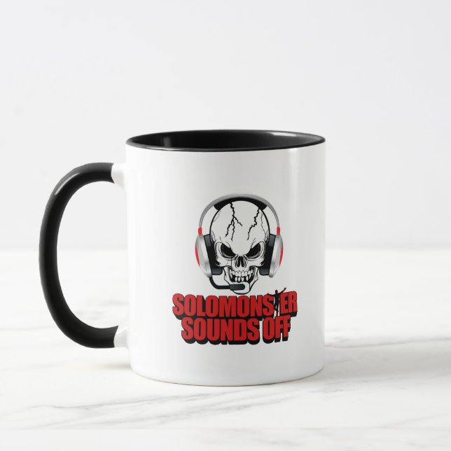 Taza Mugre del logo de Solomonster Sound Off (Izquierda)