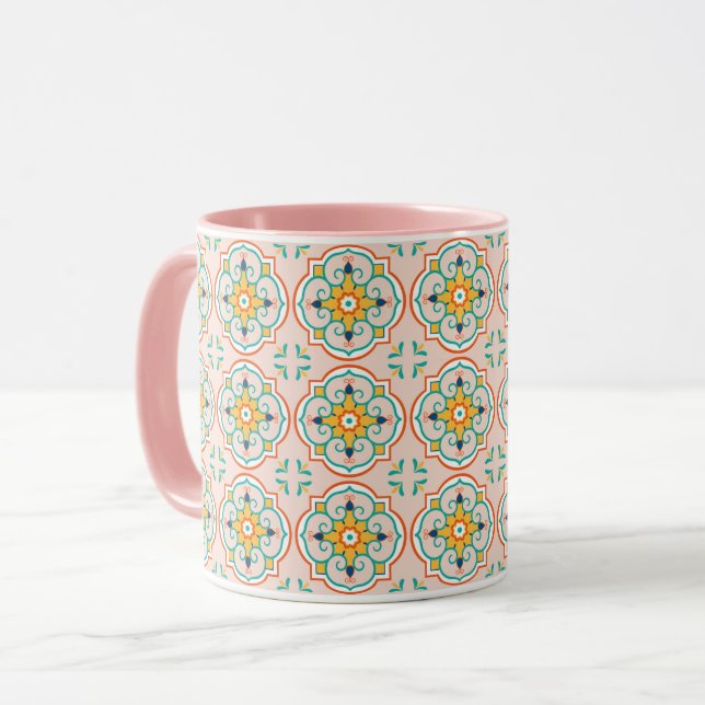 Taza Mugre del patrón de Mandala (Anverso izquierdo)