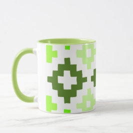 Taza Mugre del patrón verde