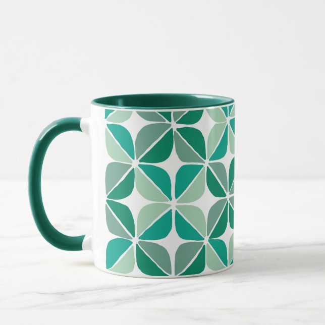 Taza Mugre del patrón verde (Izquierda)