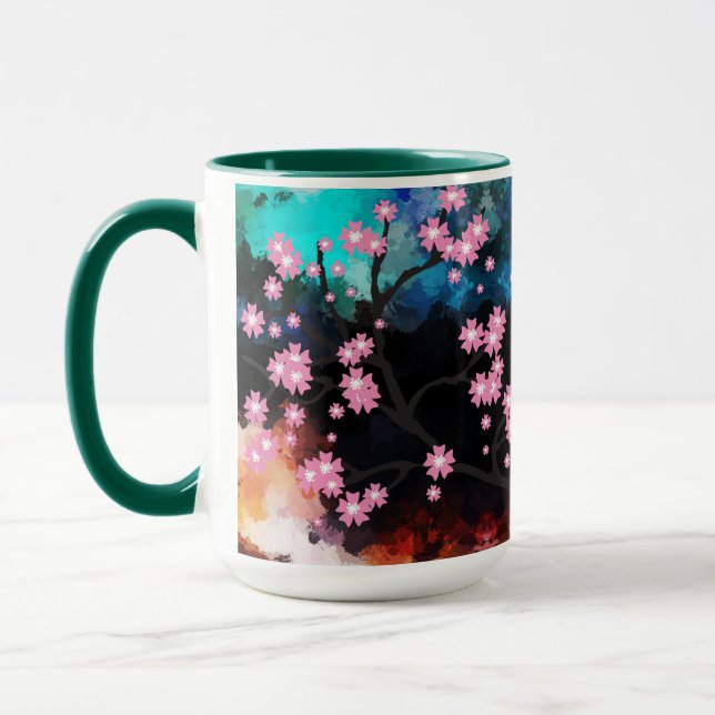 Taza Mugre en flor de cerezo (Izquierda)