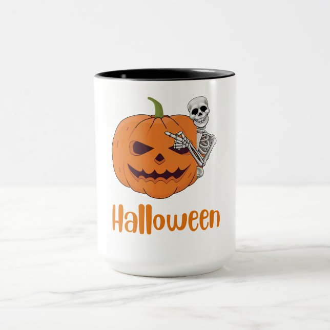 Taza mugre feliz de Halloween (Centro)