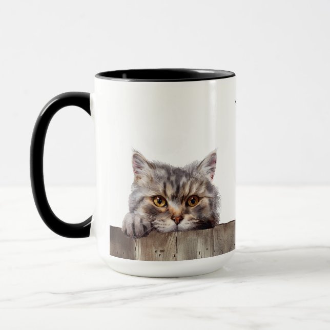 Taza Mugre gata de pelo largo británico (Izquierda)