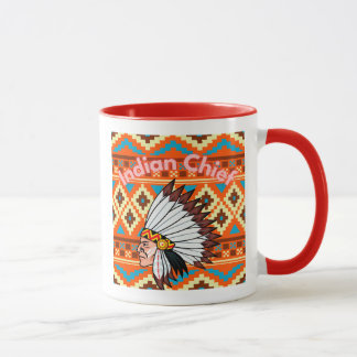 Taza Mugre jefe azteca indio