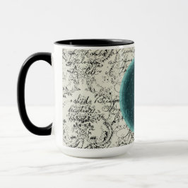 Taza Mugre mariposa azul de la luna
