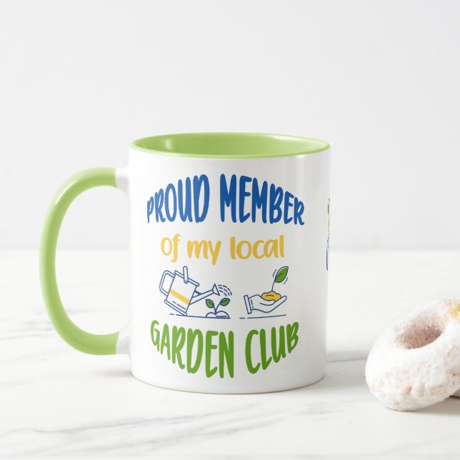 Taza Mugre miembro del club de jardín (Con donut)