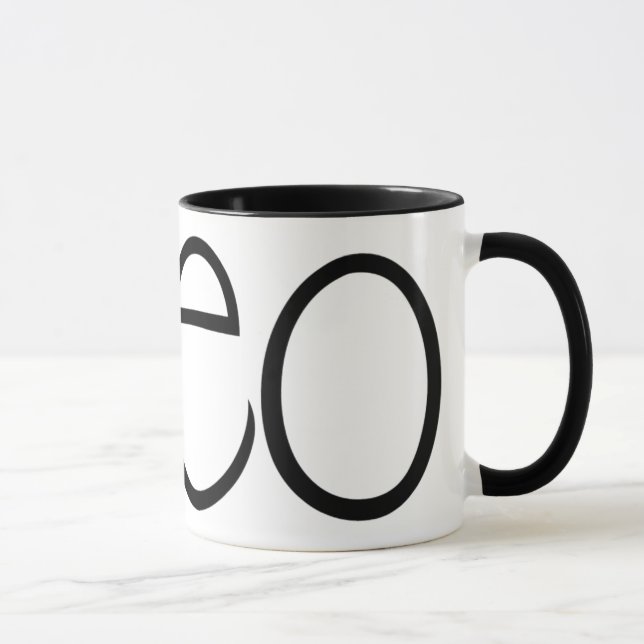 Taza Mugre negra de Theo (Derecha)