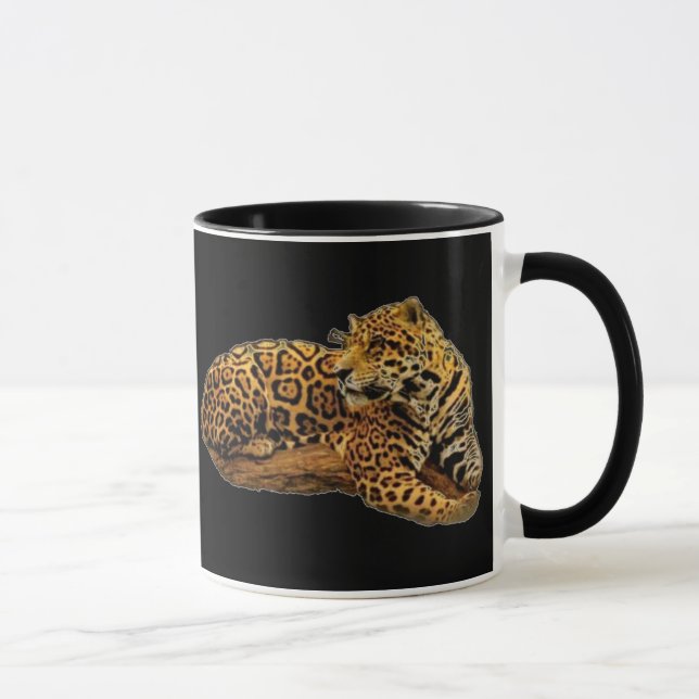 Taza Mugre negra jaguar (Derecha)