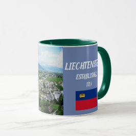 Taza Mugre Panorámica de Liechtenstein