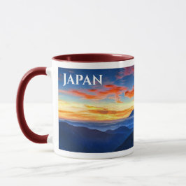 Taza Mugre panorámica del Monte Fuji de Japón