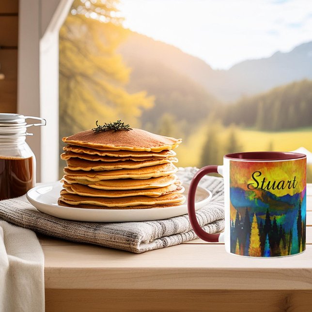 Taza Mugre personalizada de atardecer de montaña (Subido por el creador)