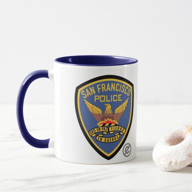 Taza Mugre policial de San Francisco (Con donut)