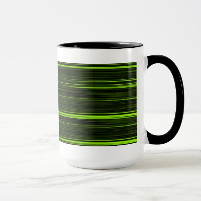 Taza Mugre retro verde y negro (Derecha)