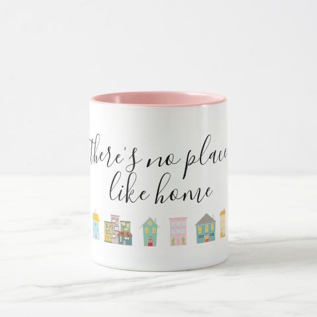 Taza Mugre rosa para el nuevo propietario del hogar (Centro)
