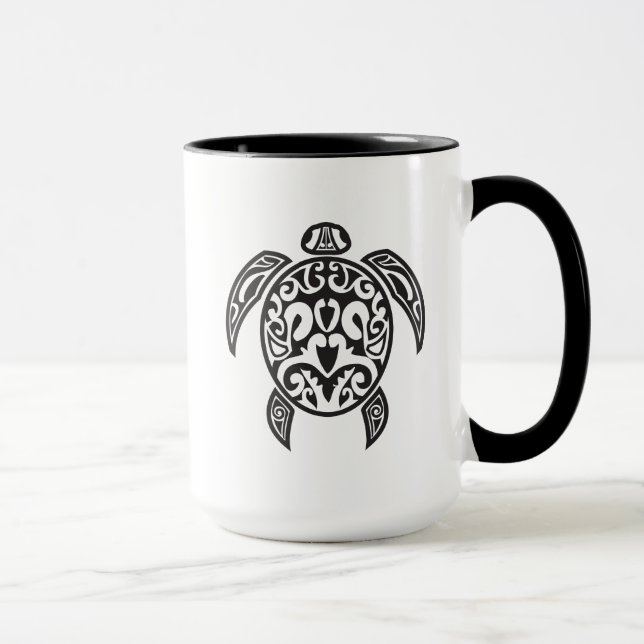 Taza Mugre tribal de tortuga marina (Derecha)